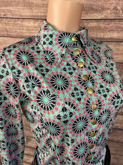Mandala Snap Front Rodeo Shirt
