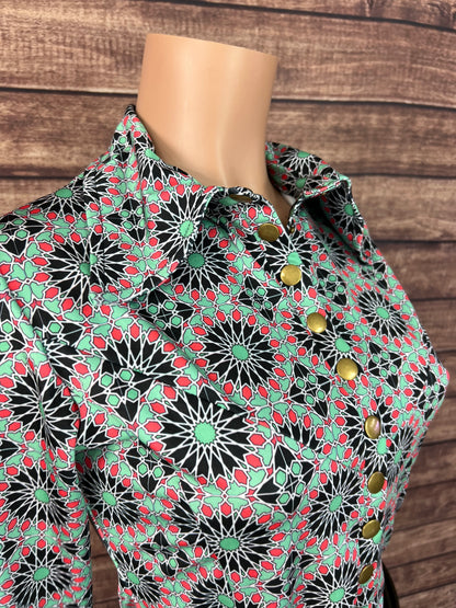 Mandala Snap Front Rodeo Shirt