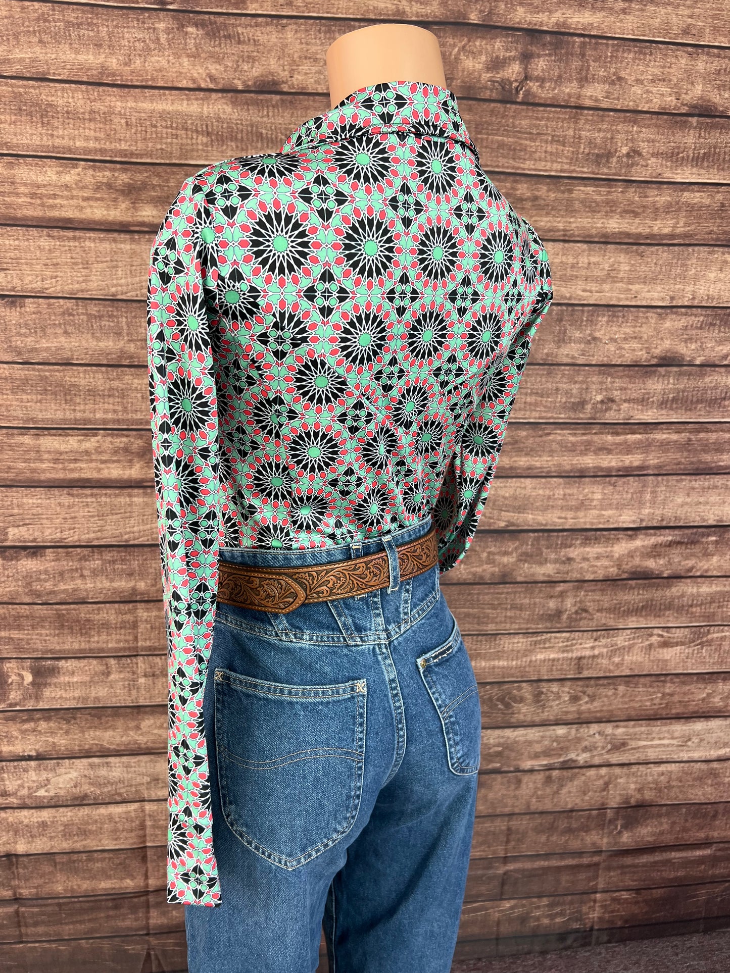 Mandala Snap Front Rodeo Shirt