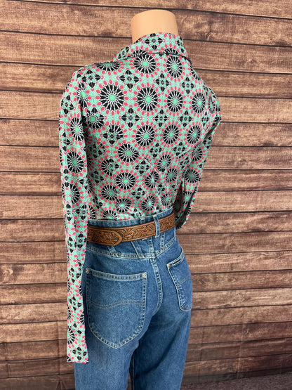 Mandala Snap Front Rodeo Shirt