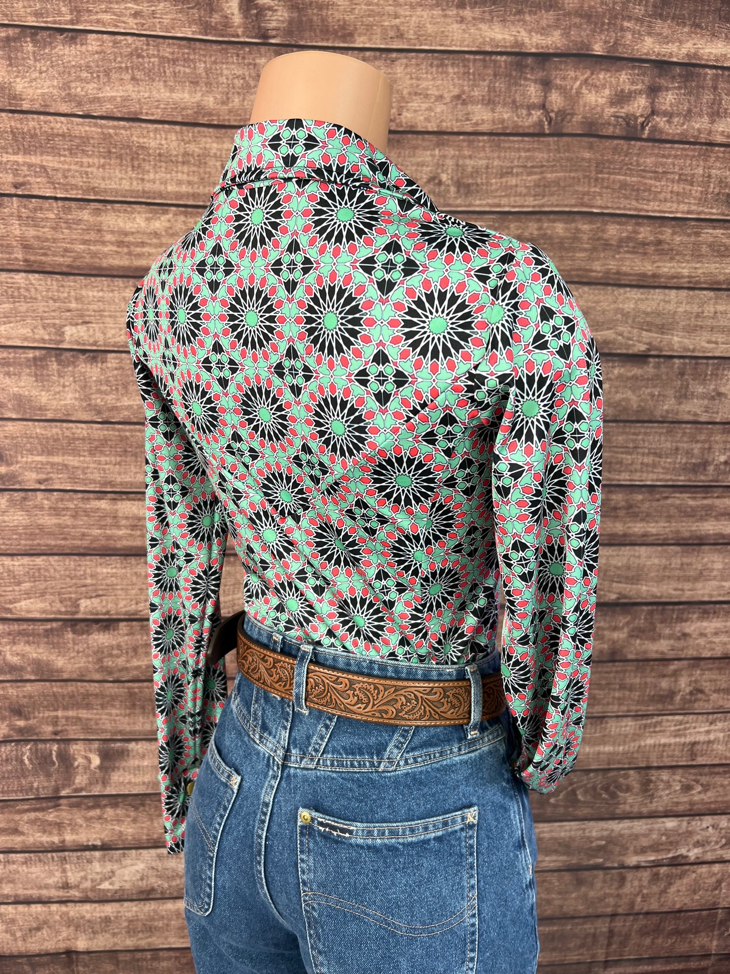 Mandala Snap Front Rodeo Shirt