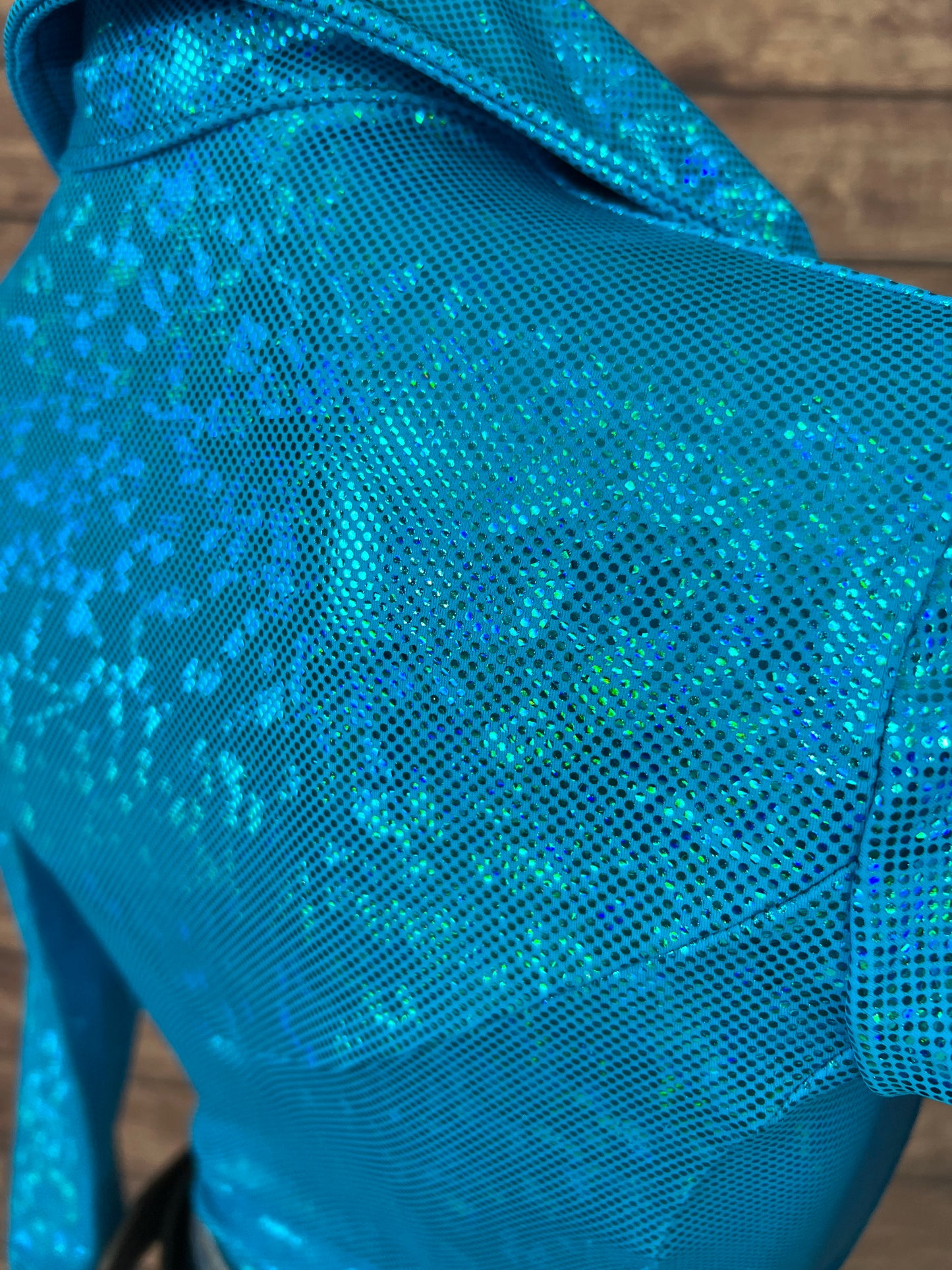Turquoise Kaleidoscope Snap Front Rodeo Shirt