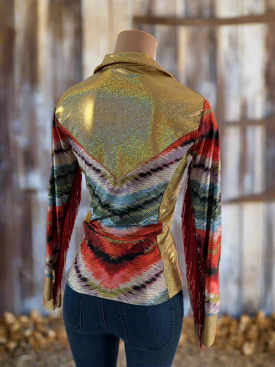 Serape Chevron Rodeo Shirt Rodeo Shirt Riverside Rodeo Shirts 