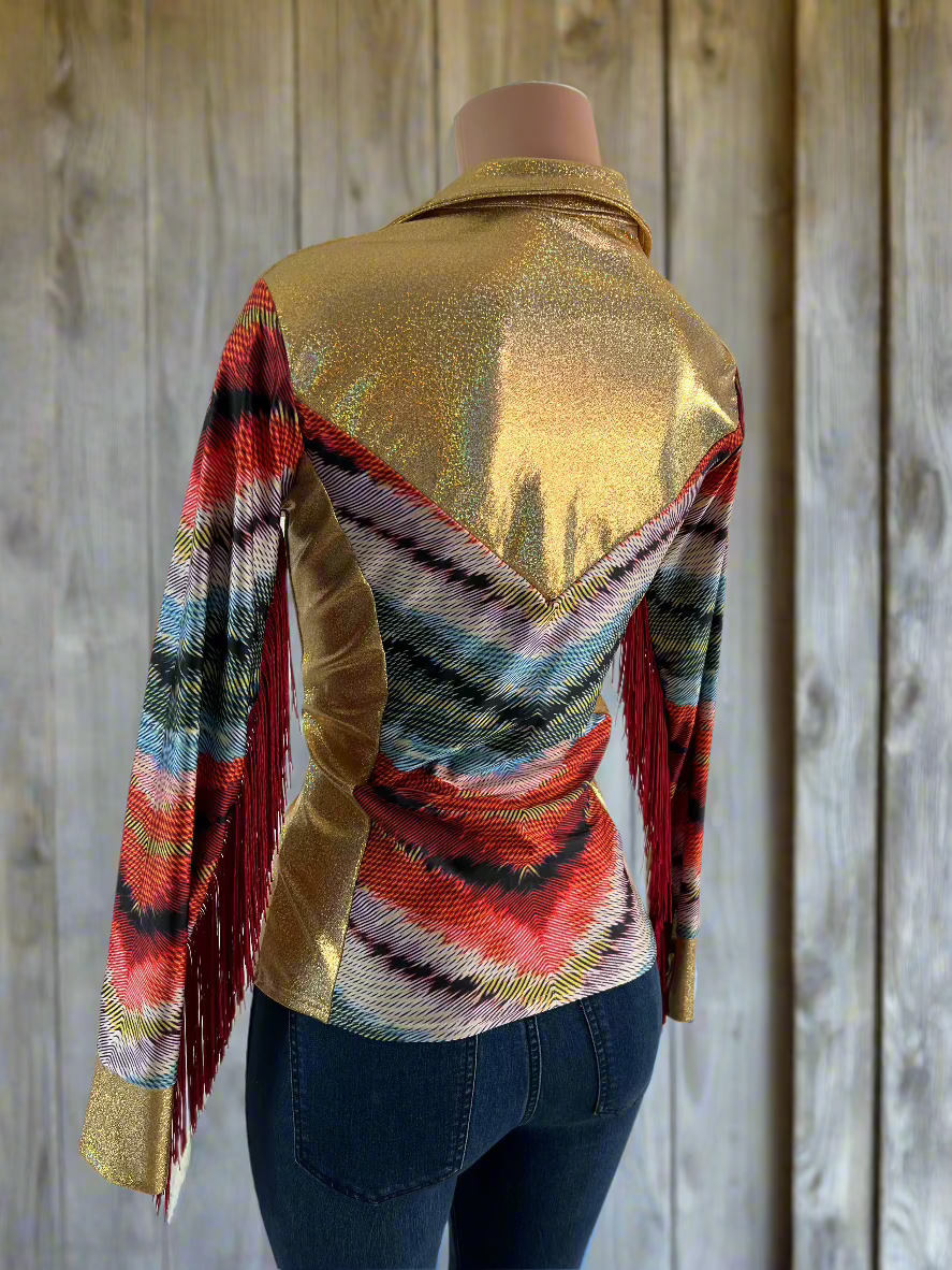 Serape Chevron Rodeo Shirt Rodeo Shirt Riverside Rodeo Shirts 