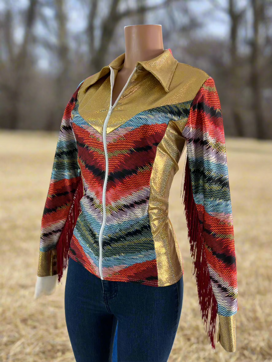 Serape Chevron Rodeo Shirt Rodeo Shirt Riverside Rodeo Shirts 