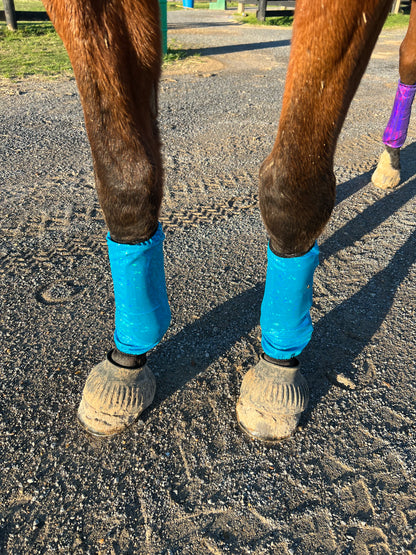 Turquoise Kaleidoscope Velcro Sportboot Covers (Covers Only, sets of TWO in Turquoise Kaleidoscope)