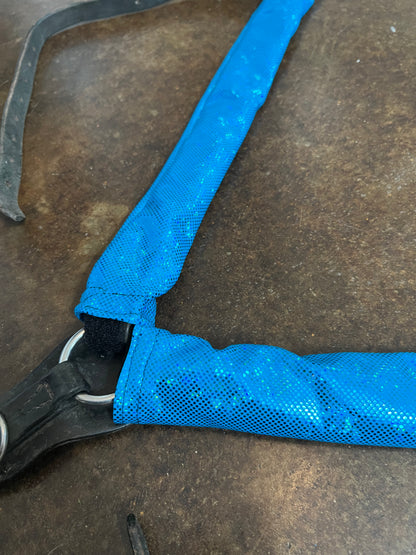 Turquoise Kaleidoscope Breast Collar Cover (Covers ONLY)
