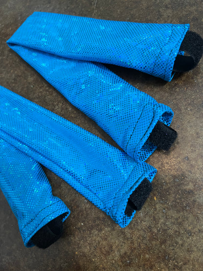Turquoise Kaleidoscope Breast Collar Cover (Covers ONLY)