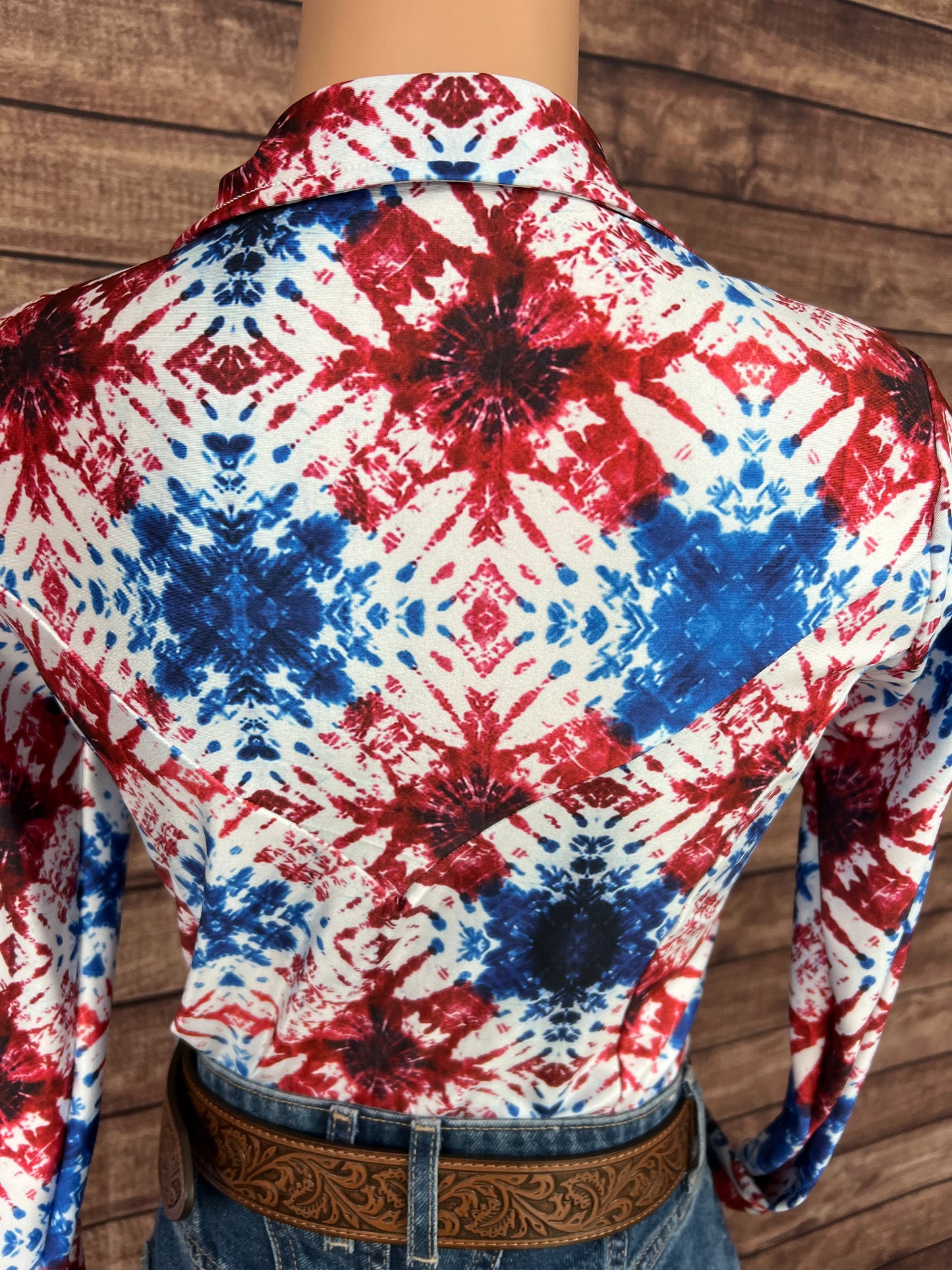 Heritage Tie Dye Zipper Front Rodeo Shirt