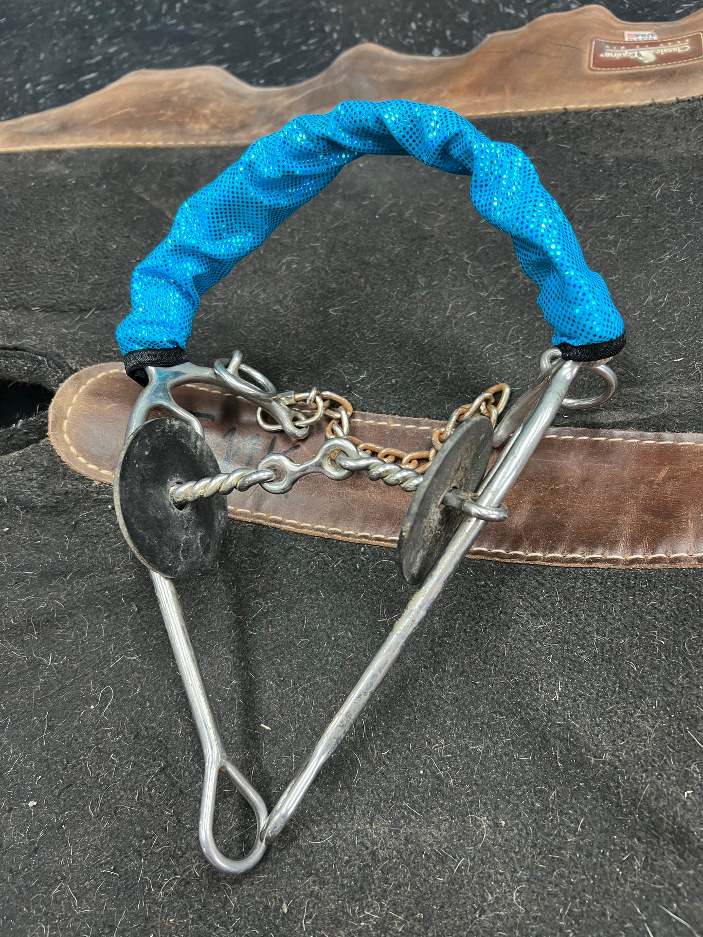 Turquoise Kaleidoscope Browband or Noseband Cover (ONE Cover Only)