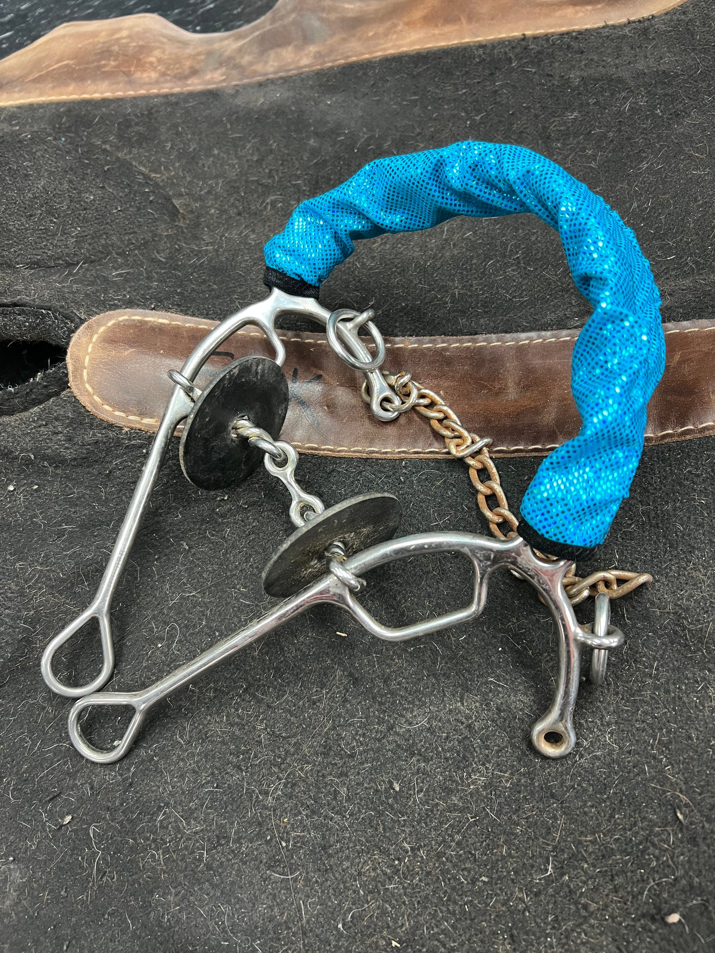 Turquoise Kaleidoscope Browband or Noseband Cover (ONE Cover Only)