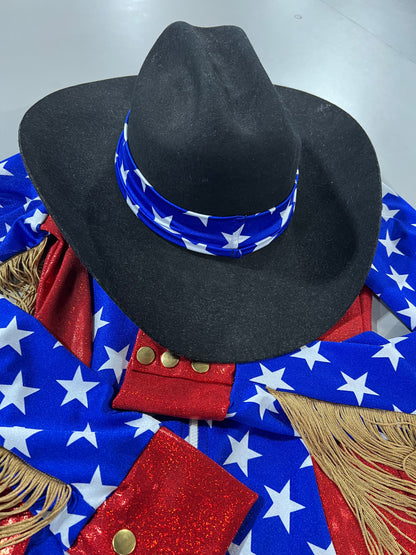 Blue and White Star Hat Band Hat band Riverside Rodeo Shirts 