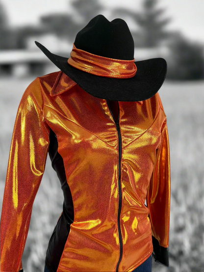 Autumn Orange Hat Band Hat band Riverside Rodeo Shirts 