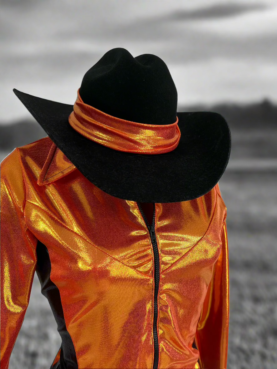 Autumn Orange Hat Band Hat band Riverside Rodeo Shirts 