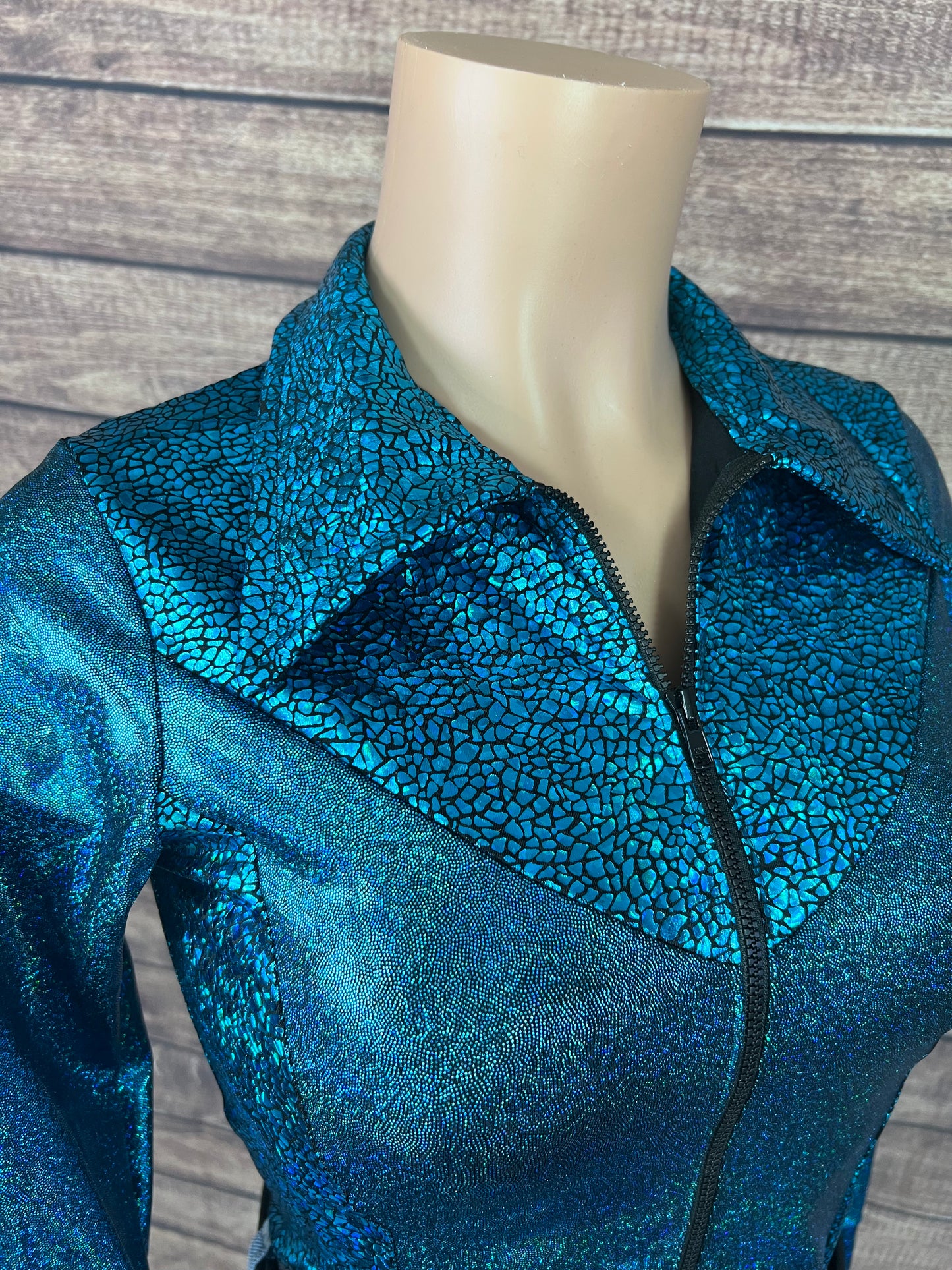 Ready To Ship Turquoise Sparkle Rodeo Shirt ( XS, S, L, XL)