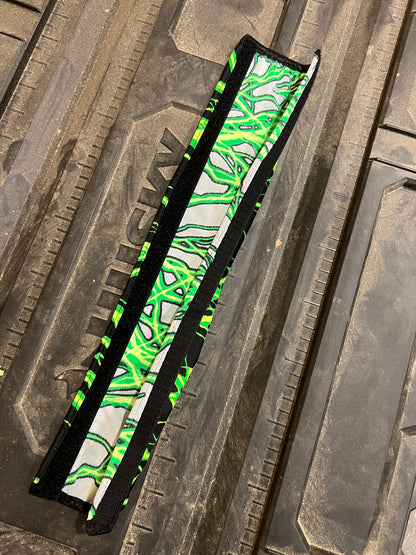 Neon Green Lightning Print Browband or Noseband Cover (ONE Cover Only)