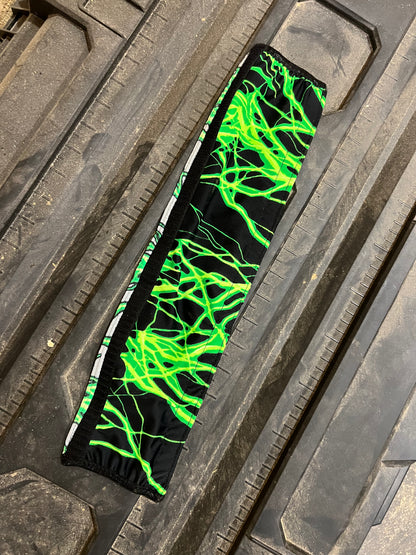Neon Green Lightning Print Browband or Noseband Cover (ONE Cover Only)