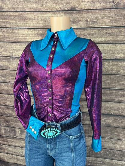 Sedona Snap Front Rodeo Shirt with Yoke Fringe