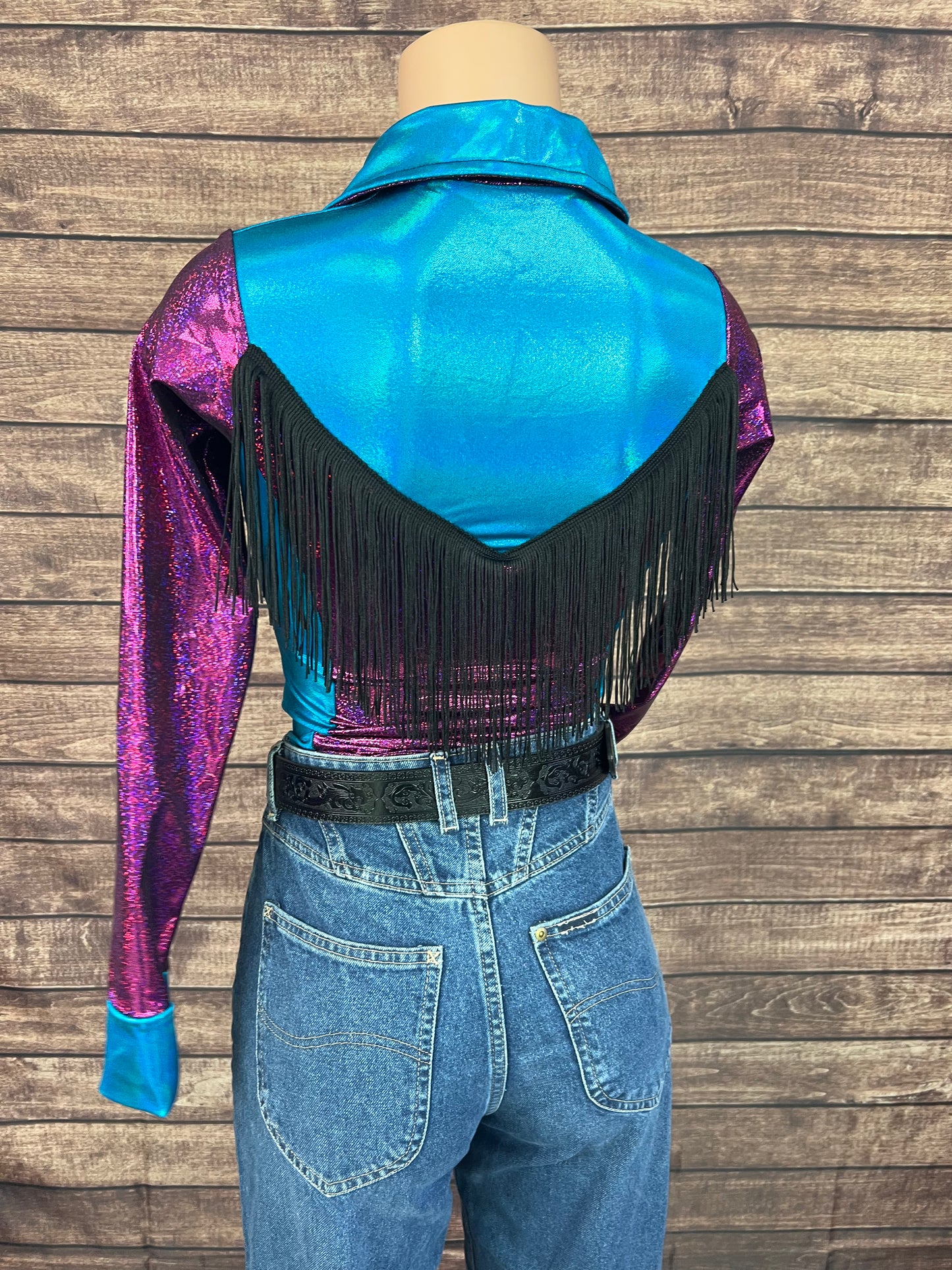 Sedona Snap Front Rodeo Shirt with Yoke Fringe