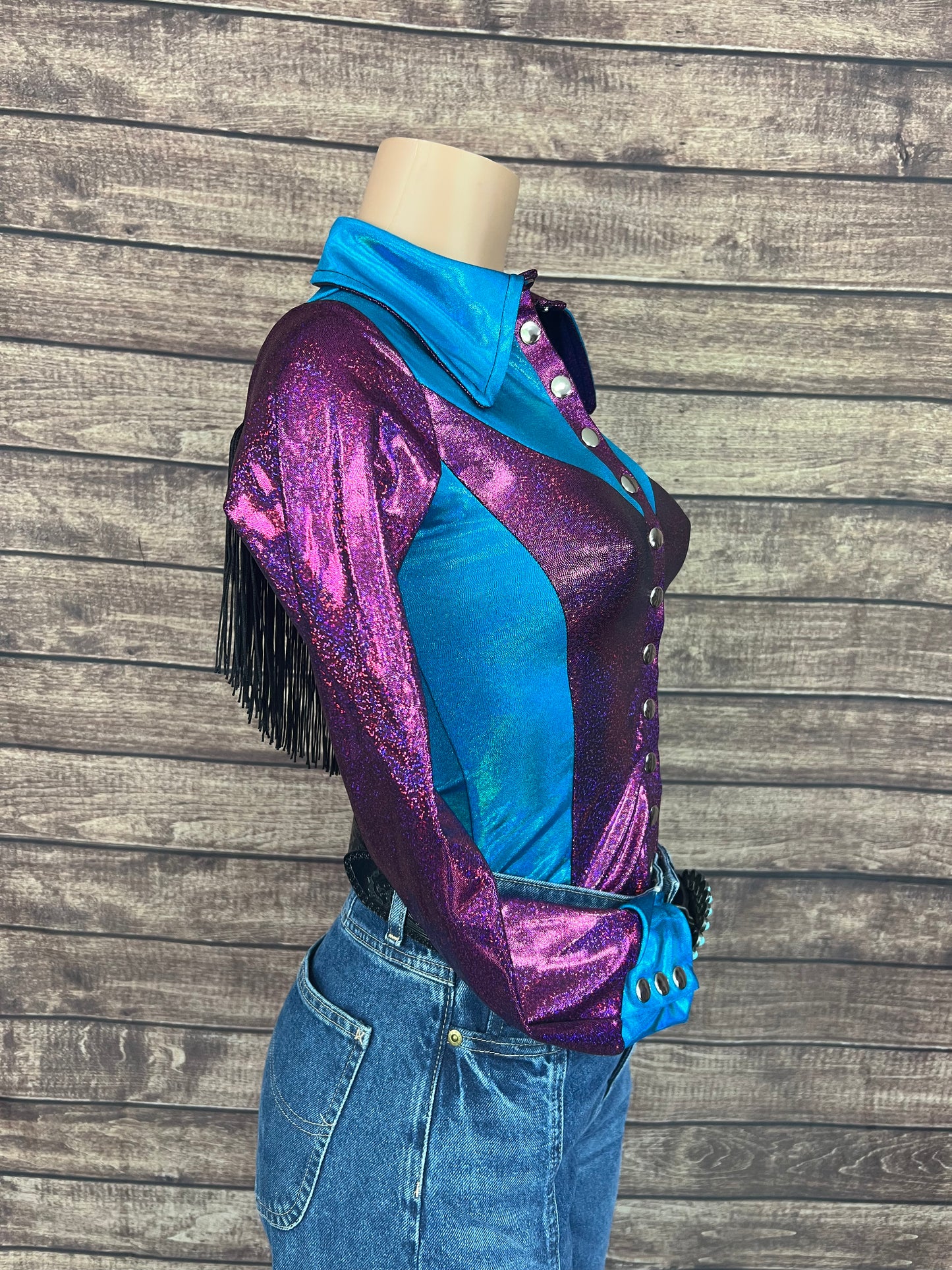 Sedona Snap Front Rodeo Shirt with Yoke Fringe