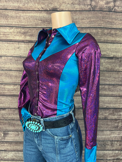 Sedona Snap Front Rodeo Shirt with Yoke Fringe