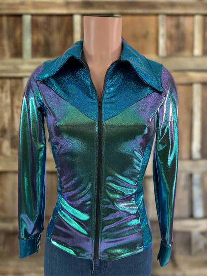 Durango Dusk Holographic Rodeo Shirt Rodeo Shirt Riverside Rodeo Shirts 