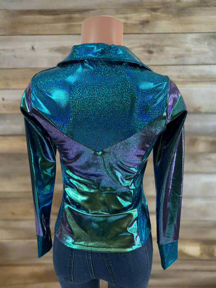 Durango Dusk Holographic Rodeo Shirt Rodeo Shirt Riverside Rodeo Shirts 