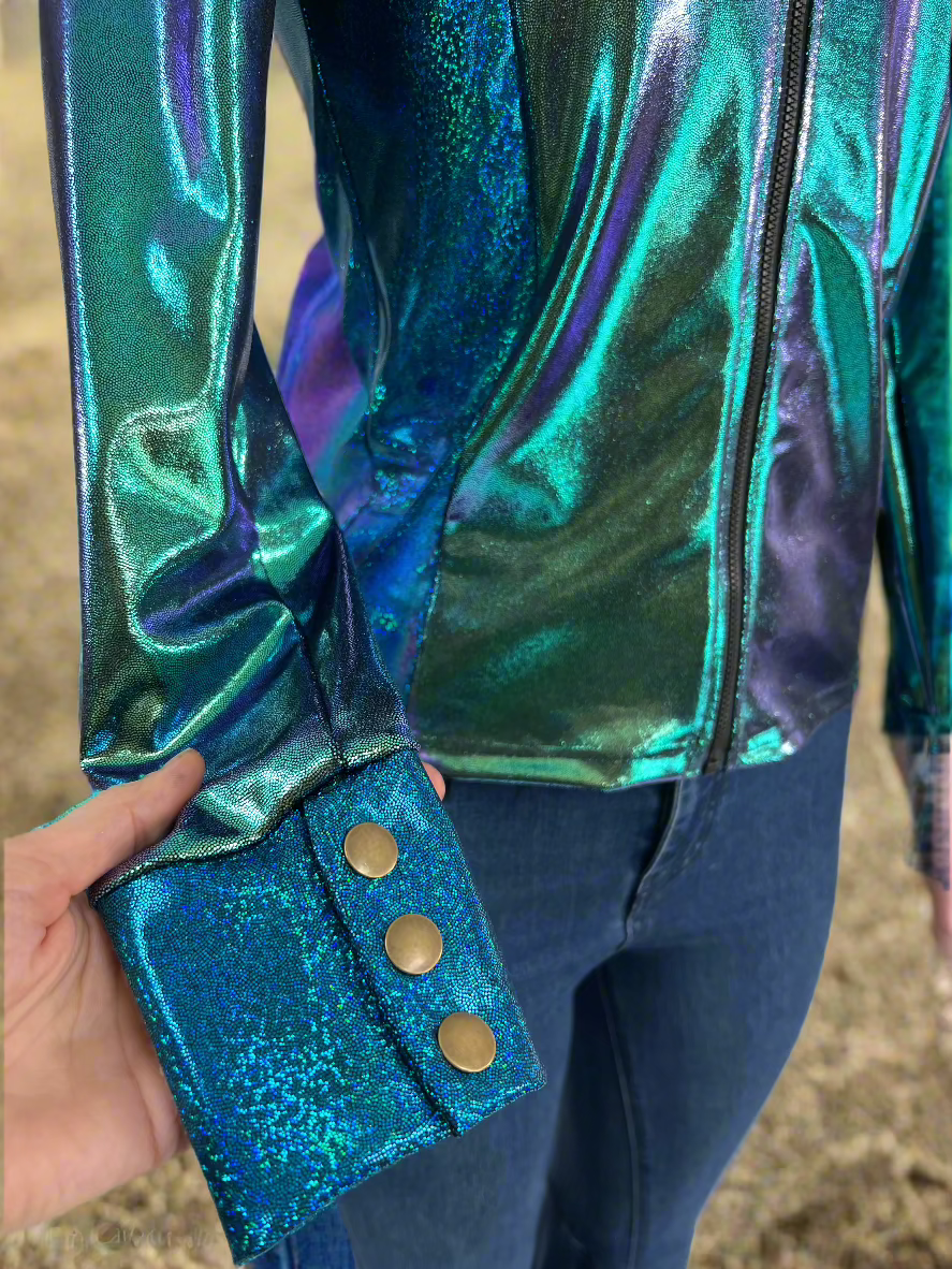 Durango Dusk Holographic Rodeo Shirt Rodeo Shirt Riverside Rodeo Shirts 