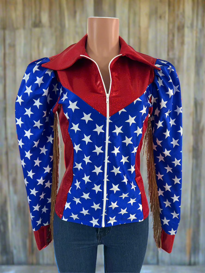 Puffed Sleeve Firecracker Rodeo Shirt Rodeo Shirt Riverside Rodeo Shirts 