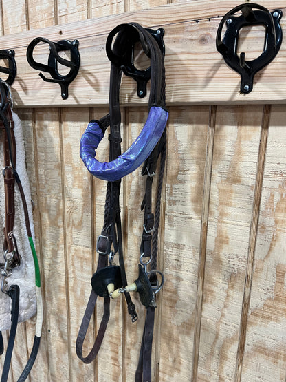 Lavender Ice Browband or Noseband Cover (ONE Cover Only)