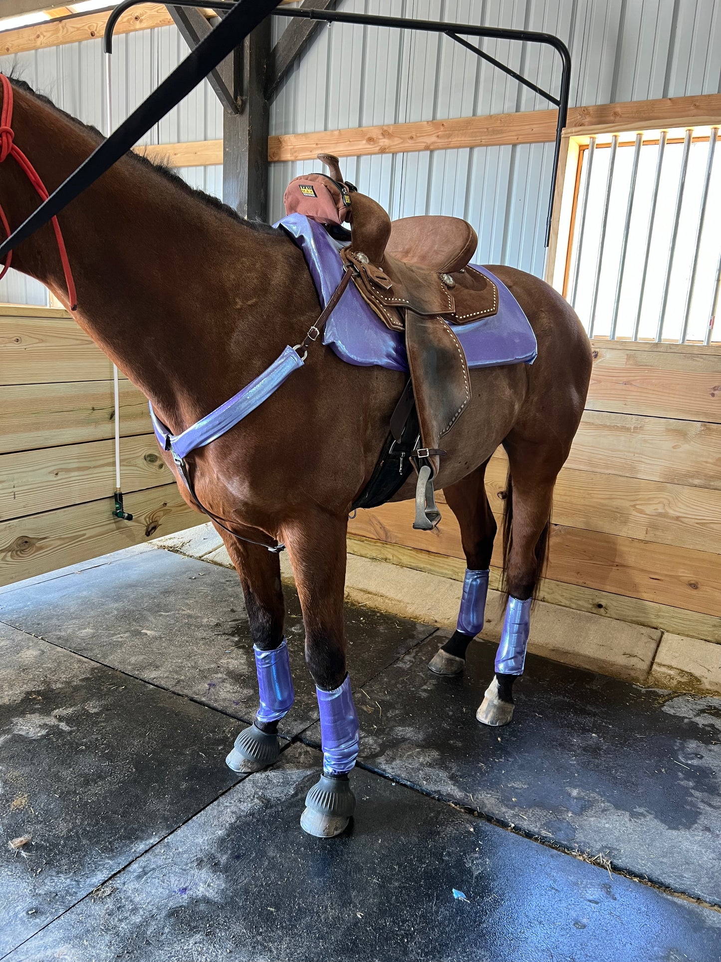 Western Saddle Pad COVER in Lavender Ice (Saddle Pad Cover Only)