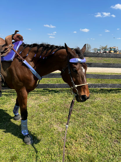 Lavender Ice Browband or Noseband Cover (ONE Cover Only)