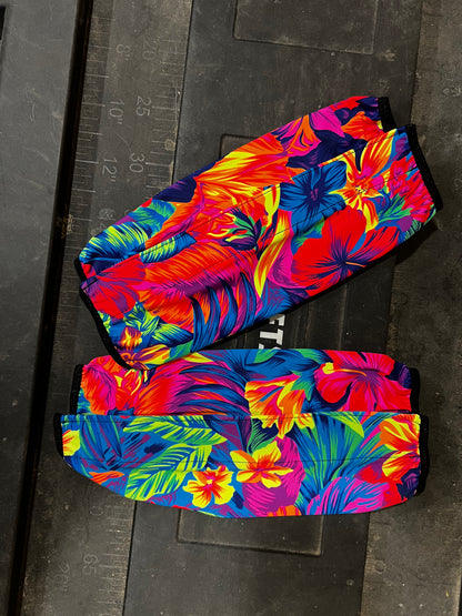 Tahitian Floral Velcro Sportboot Covers (Covers Only, sets of TWO)