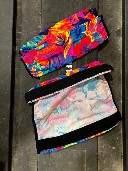 Tahitian Floral Velcro Sportboot Covers (Covers Only, sets of TWO)