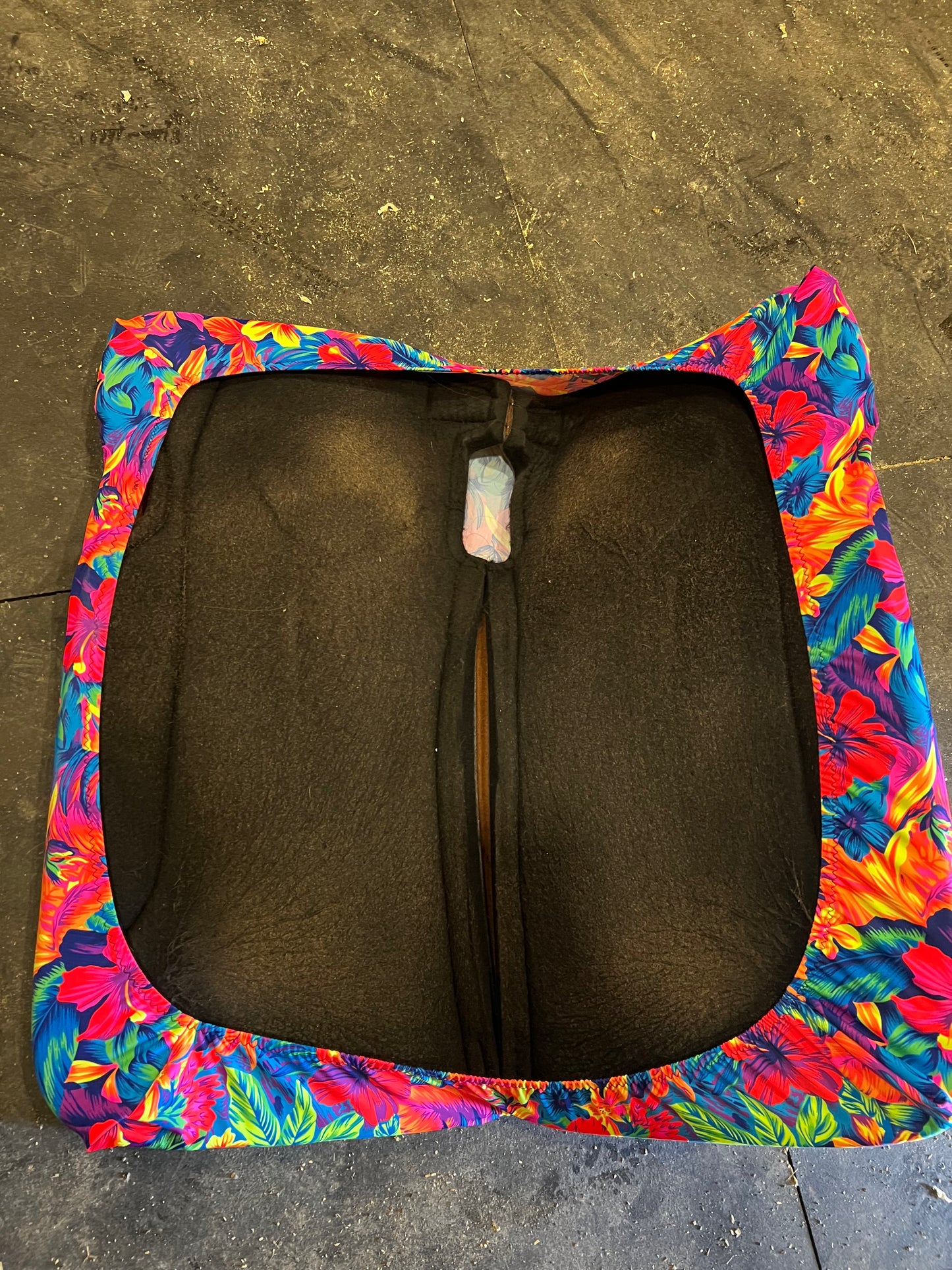 Western Saddle Pad COVER in Tahitian Floral (Saddle Pad Cover Only)