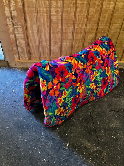 Western Saddle Pad COVER in Tahitian Floral (Saddle Pad Cover Only)