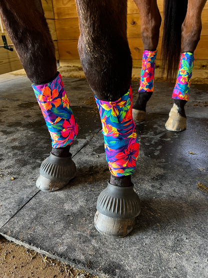 Tahitian Floral Velcro Sportboot Covers (Covers Only, sets of TWO)