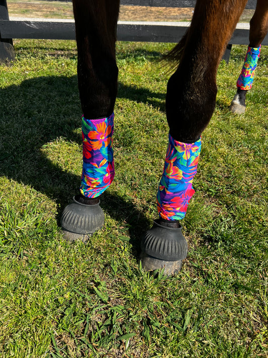 Tahitian Floral Velcro Sportboot Covers (Covers Only, sets of TWO)