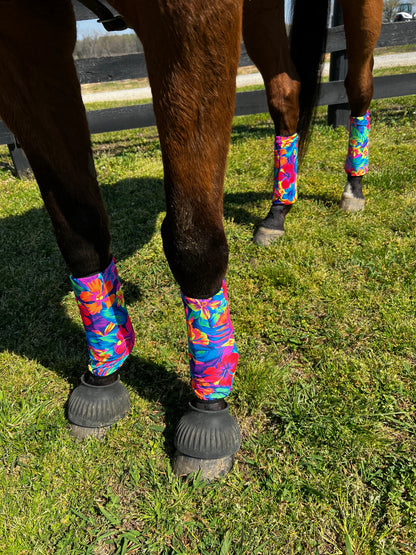Tahitian Floral Velcro Sportboot Covers (Covers Only, sets of TWO)