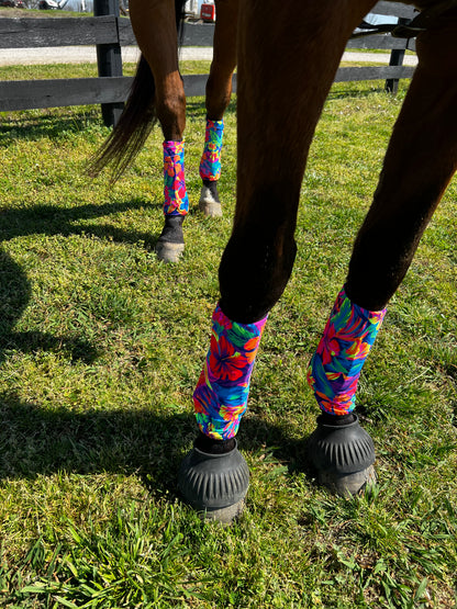 Tahitian Floral Velcro Sportboot Covers (Covers Only, sets of TWO)