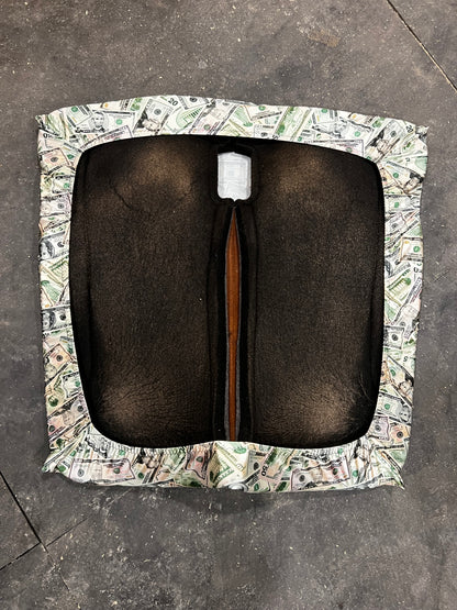 Western Saddle Pad COVER in Cold Cash (Saddle Pad Cover Only)