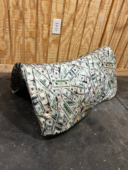 Western Saddle Pad COVER in Cold Cash (Saddle Pad Cover Only)