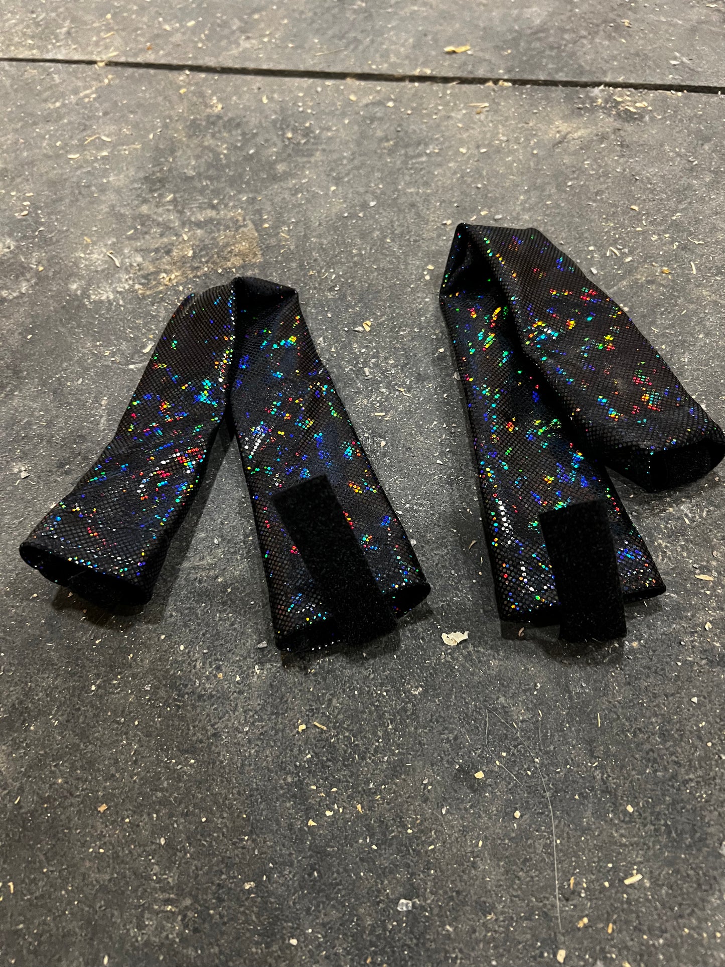 Black Kaleidoscope Breast Collar Cover (Covers ONLY)