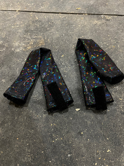 Black Kaleidoscope Breast Collar Cover (Covers ONLY)