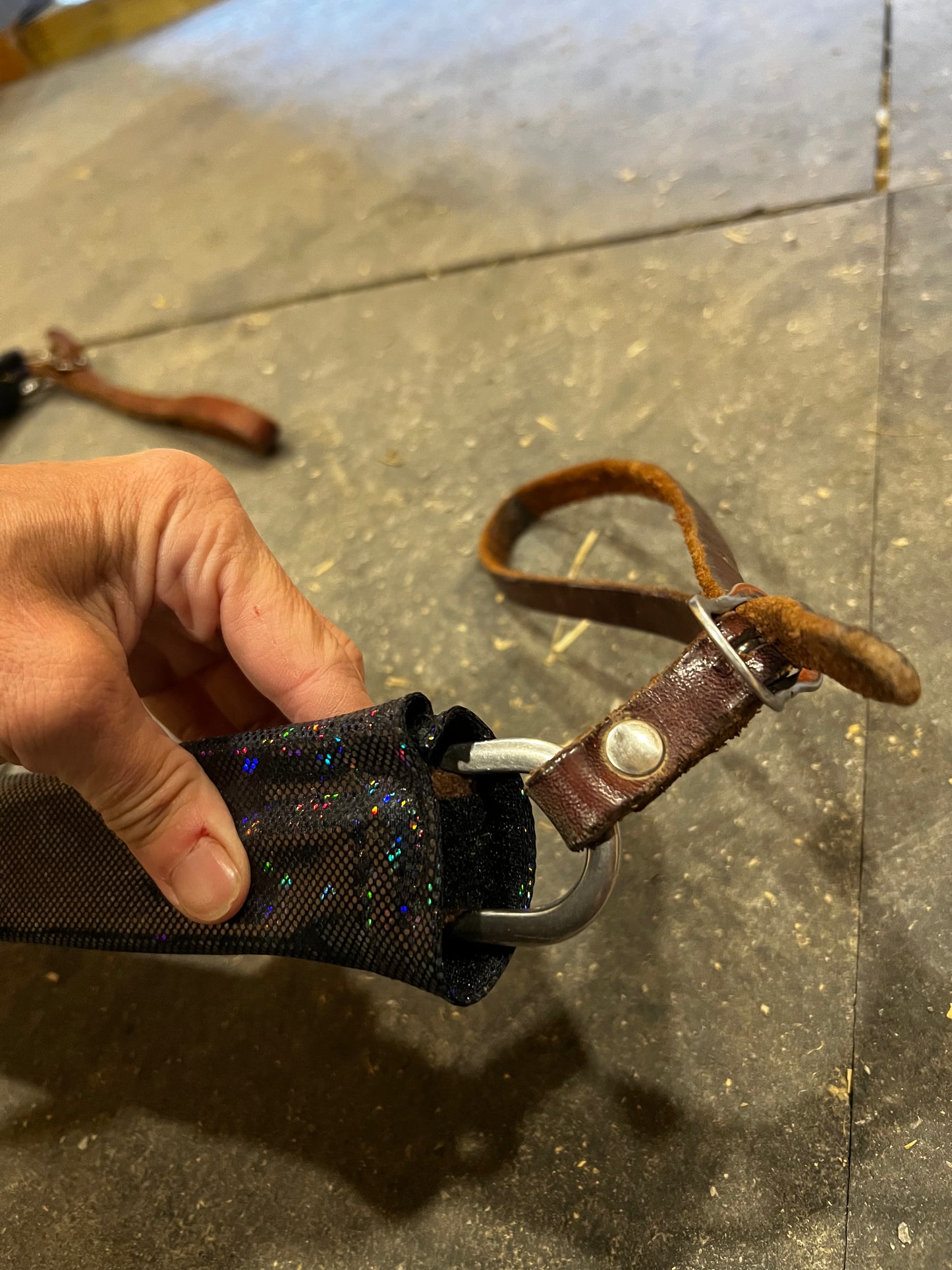Black Kaleidoscope Breast Collar Cover (Covers ONLY)