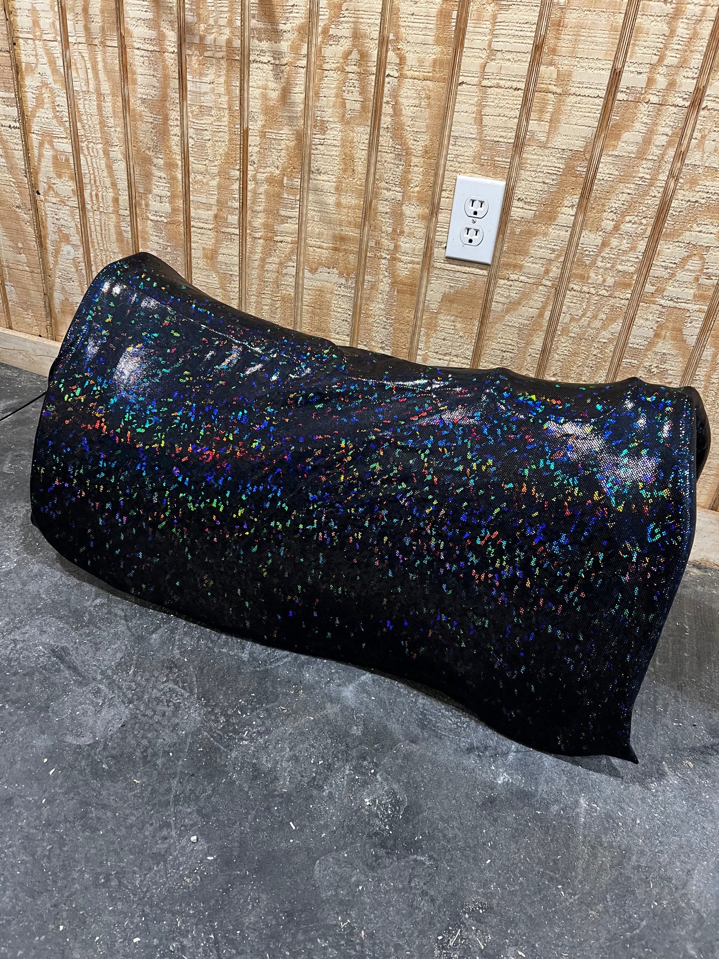 Western Saddle Pad COVER in Black Kaleidoscope (Saddle Pad Cover Only)