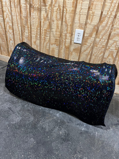 Western Saddle Pad COVER in Black Kaleidoscope (Saddle Pad Cover Only)
