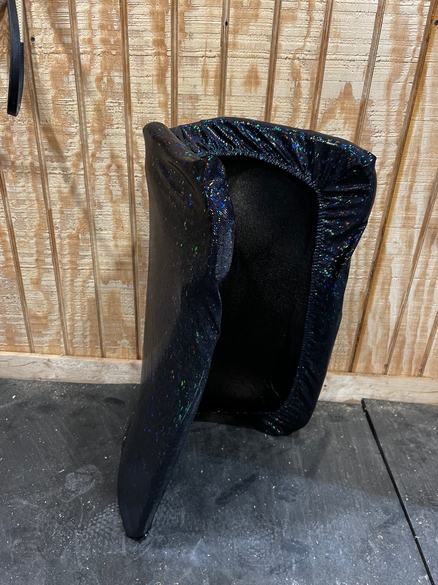 Western Saddle Pad COVER in Black Kaleidoscope (Saddle Pad Cover Only)
