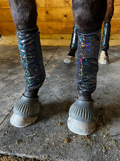 Black Kaleidoscope Velcro Sportboot Covers (Covers Only, sets of TWO)