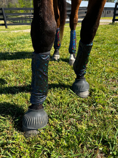 Black Kaleidoscope Velcro Sportboot Covers (Covers Only, sets of TWO)